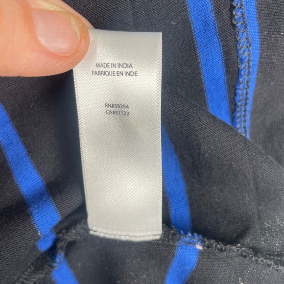 Beach Lunch Lounge Sz S Striped 100% Cotton Knit Sweaterdress Midi Long Sleeves - Picture 15 of 16